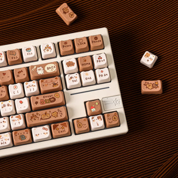 KiiBOOM Mocha Treats Keycap Set